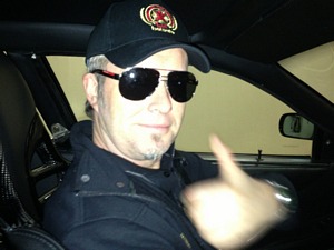 Magne behind the wheel (Picture from 