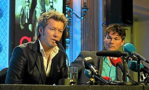 Magne and Morten at the press conference