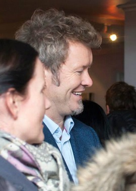 Magne at the opening, January 25th (Photo by Kunstgalleriet)