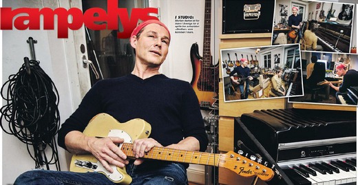 Morten in the studio in Stockholm (From VG's paper edition)
