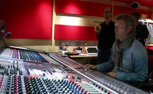 Magne at the mixing desk