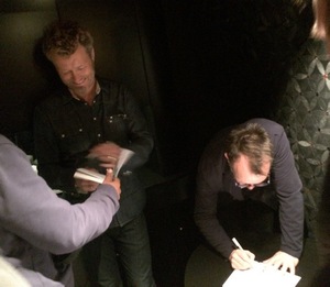 Magne and Steve Barron signing books (Photo by Judith Heinrich)