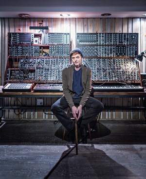 Paul in front of the modular synth system in his new studio earlier this year, before the studio had been completed (Picture from Dagbladet)
